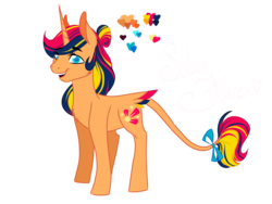 Size: 2048x1536 | Tagged: safe, artist:artfestation, oc, oc only, oc:solar flare, pony, unicorn, magical lesbian spawn, offspring, parent:sunset shimmer, parent:twilight sparkle, parents:sunsetsparkle