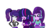 Size: 1666x945 | Tagged: safe, artist:kingbases, artist:speedpaintjayvee12, rarity, starlight glimmer, twilight sparkle, equestria girls, g4, alternate hairstyle, alternate universe, base used, eyeshadow, female, gem, hand behind back, hand on hip, makeup, role reversal, simple background, siren gem, transparent background, trio