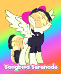 Size: 841x1023 | Tagged: safe, artist:cindystaryt, songbird serenade, pegasus, pony, g4, my little pony: the movie, female, solo