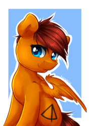 Size: 794x1107 | Tagged: safe, artist:agletka, oc, oc only, oc:lucky, pony, cute, solo