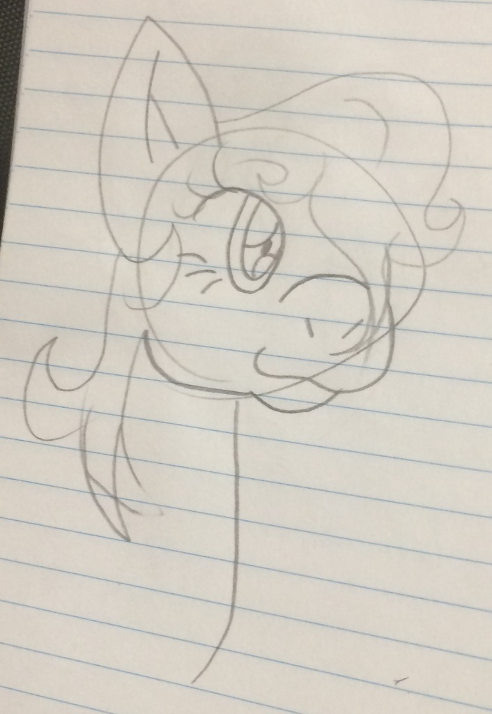 Safe Artist Devorah Derpibooru Exclusive Oc Oc Only Oc Aqua Bust Lined Paper