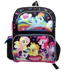 Size: 281x300 | Tagged: safe, applejack, fluttershy, pinkie pie, rainbow dash, rarity, twilight sparkle, alicorn, pony, g4, backpack, bag, female, merchandise, solo, twilight sparkle (alicorn)