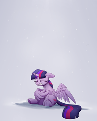 Size: 2000x2500 | Tagged: safe, artist:heir-of-rick, twilight sparkle, alicorn, pony, g4, crying, eyes closed, female, high res, mare, sad, sitting, solo, twilight sparkle (alicorn)