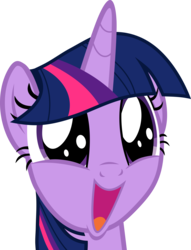Size: 3000x3932 | Tagged: safe, artist:outlawquadrant, twilight sparkle, alicorn, pony, g4, shadow play, female, happy, high res, mare, simple background, solo, squee, transparent background, twilight sparkle (alicorn), vector