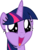 Size: 3000x3932 | Tagged: safe, artist:outlawquadrant, twilight sparkle, alicorn, pony, g4, my little pony: friendship is magic, shadow play, female, happy, high res, mare, simple background, solo, squee, transparent background, twilight sparkle (alicorn), vector