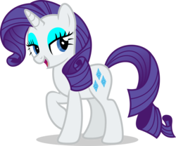 Size: 7000x5818 | Tagged: safe, artist:luckreza8, rarity, pony, unicorn, g4, shadow play, absurd resolution, female, mare, open mouth, raised hoof, simple background, solo, transparent background, vector