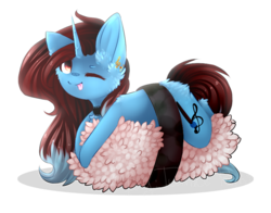 Size: 846x662 | Tagged: safe, artist:twinkepaint, oc, oc only, oc:dess, pony, unicorn, female, food, mare, ponies in food, ponies in sushi, simple background, solo, sushi, tongue out, transparent background