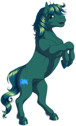 Size: 1196x1976 | Tagged: safe, artist:kittehkatbar, oc, oc only, oc:poison trail, rearing, simple background, solo, transparent background, unshorn fetlocks