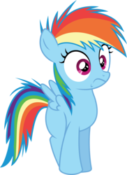 Size: 3995x5494 | Tagged: safe, artist:dusk2k, rainbow dash, pony, g4, .svg available, absurd resolution, female, filly, filly rainbow dash, simple background, solo, transparent background, vector, younger