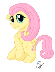 Size: 800x1041 | Tagged: safe, artist:baratus93, fluttershy, pegasus, pony, g4, crossed hooves, female, floppy ears, looking at you, simple background, sitting, solo, transparent background, wings, worried