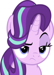 Size: 4348x5982 | Tagged: safe, artist:jhayarr23, starlight glimmer, pony, unicorn, g4, shadow play, absurd resolution, female, raised eyebrow, reaction image, simple background, solo, starlight glimmer is not amused, transparent background, unamused, vector