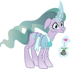 Size: 4983x4818 | Tagged: safe, artist:jhayarr23, mistmane, pony, unicorn, g4, my little pony: friendship is magic, shadow play, absurd resolution, curved horn, female, horn, mare, mistmane's flower, old, older, simple background, solo, transparent background, vector