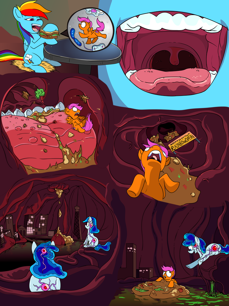 ...rainbow dash, scootaloo, oc, pegasus, pony, fanfic:a small issue, absurd...
