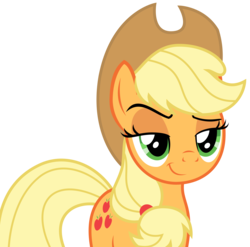 Size: 3534x3497 | Tagged: safe, artist:sketchmcreations, applejack, earth pony, pony, g4, shadow play, female, high res, mare, raised eyebrow, simple background, smiling, smug, transparent background, vector