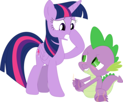 Size: 3574x2967 | Tagged: safe, artist:porygon2z, spike, twilight sparkle, alicorn, dragon, pony, g4, feet, female, fetish, foot fetish, high res, mare, simple background, smelly, stinky feet, transparent background, twilight sparkle (alicorn), visible stench