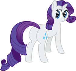 Size: 5001x4679 | Tagged: safe, artist:mfg637, rarity, pony, unicorn, g4, absurd resolution, butt, female, looking at you, mare, plot, simple background, solo, transparent background, vector