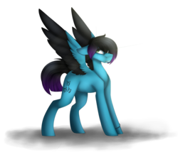 Size: 5216x4472 | Tagged: safe, artist:umiimou, oc, oc only, oc:despy, pegasus, pony, absurd resolution, colored wings, female, mare, multicolored wings, simple background, solo, transparent background