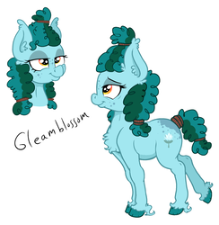 Size: 1375x1407 | Tagged: safe, artist:paskanaakka, derpibooru exclusive, oc, oc only, oc:gleamblossom, earth pony, pony, butt freckles, chest fluff, colored hooves, ear fluff, female, freckles, mare, simple background, smiling, solo, tail wrap, unshorn fetlocks, white background