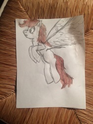 Size: 2448x3264 | Tagged: artist needed, safe, oc, oc only, pegasus, pony, high res, solo, teenager, traditional art