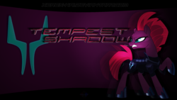 Size: 1920x1080 | Tagged: safe, artist:xerex-kai, edit, tempest shadow, g4, my little pony: the movie, female, solo, wallpaper, wallpaper edit