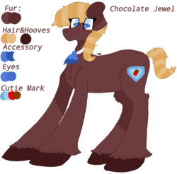 Size: 1200x1183 | Tagged: safe, artist:caramelsketch, oc, oc only, oc:chocolate jewel, earth pony, pony, digital art, female, mare, reference sheet, simple background, solo, transparent background, unshorn fetlocks