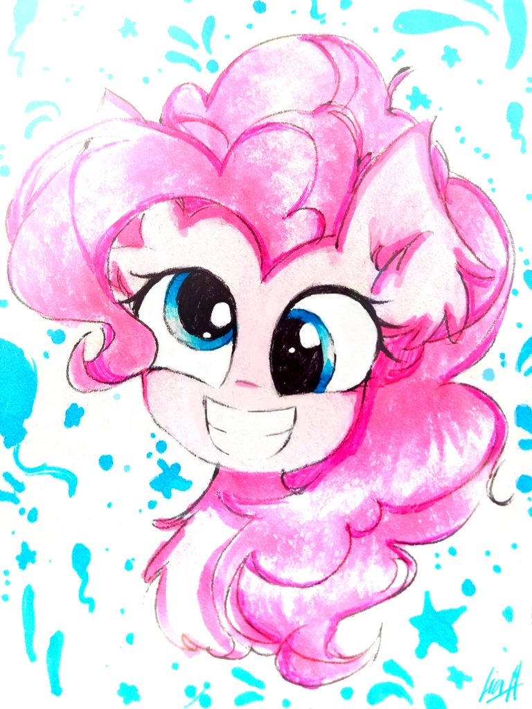 Safe Artist Liaaqila Pinkie Pie Earth Pony Pony