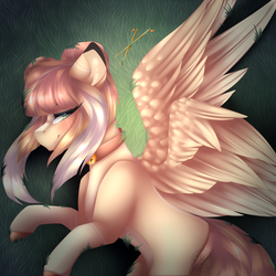 Size: 3000x3000 | Tagged: safe, artist:mauuwde, oc, oc only, oc:lyshuu, pegasus, pony, female, high res, mare, solo