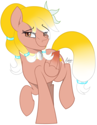 Size: 1024x1310 | Tagged: safe, artist:artsyambi, oc, oc only, oc:vi, pegasus, pony, colored wings, colored wingtips, female, mare, older, raised hoof, simple background, solo, transparent background