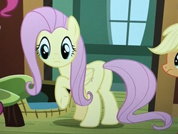 Size: 4032x3024 | Tagged: safe, screencap, fluttershy, fluttershy leans in, g4, butt, plot