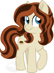 Size: 518x700 | Tagged: safe, artist:tambelon, oc, oc only, oc:boston creme, earth pony, pony, female, mare, simple background, solo, transparent background, watermark