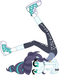 Size: 540x692 | Tagged: dead source, safe, artist:princessfireshiner, coloratura, epic fails, equestria girls, g4, my little pony equestria girls: summertime shorts, alternate hairstyle, clothes, converse, female, pants, rara, shoes, simple background, socks, solo, transparent background, vector, yoga, yoga pants