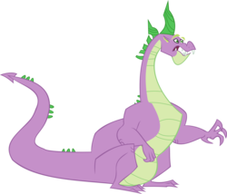 Size: 6990x5976 | Tagged: safe, artist:red4567, spike, dragon, g4, secret of my excess, absurd resolution, adult, adult spike, greed spike, older, older spike, simple background, spikezilla, transparent background, vector