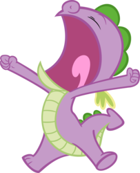 Size: 3084x3800 | Tagged: safe, artist:timeimpact, spike, dragon, g4, .psd available, baby, baby dragon, baby spike, high res, male, simple background, solo, transparent background, vector, yawn, younger