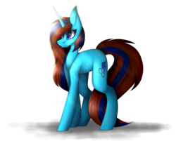 Size: 4540x3659 | Tagged: safe, artist:umiimou, oc, oc only, oc:blue bolt, pony, unicorn, absurd resolution, female, mare, simple background, solo, transparent background