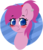 Size: 1096x1262 | Tagged: safe, artist:grapegrass, oc, oc only, oc:schweet schnapps, pony, blush sticker, blushing, bust, female, lineless, mare, solo