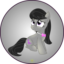 Size: 5000x5000 | Tagged: safe, artist:lakword, octavia melody, earth pony, pony, g4, absurd resolution, cute, female, shy, simple background, sitting, smiling, solo, transparent background