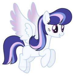 Size: 1160x1180 | Tagged: safe, artist:cutiesparkle, oc, oc only, oc:astral glow, pegasus, pony, colored wings, colored wingtips, female, mare, offspring, parent:flash sentry, parent:twilight sparkle, parents:flashlight, simple background, solo, transparent background