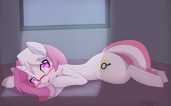 Size: 4800x3000 | Tagged: safe, artist:potzm, oc, oc only, oc:lawyresearch, pony, unicorn, adorasexy, cute, female, glasses, heart eyes, sexy, solo, tongue out, wingding eyes