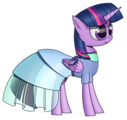 Size: 2496x2360 | Tagged: safe, artist:sheeppony, twilight sparkle, alicorn, pony, g4, clothes, dress, female, folded wings, gala dress, high res, simple background, solo, transparent background, twilight sparkle (alicorn), wings