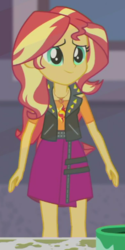 Size: 256x511 | Tagged: safe, screencap, sunset shimmer, display of affection, equestria girls, equestria girls series, g4, cropped, female, solo