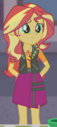 Size: 220x491 | Tagged: safe, screencap, sunset shimmer, display of affection, equestria girls, g4, my little pony equestria girls: better together, cropped, cute, female, geode of empathy, magical geodes, shimmerbetes, solo