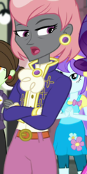 Size: 360x720 | Tagged: safe, screencap, aqua blossom, prim hemline, display of affection, equestria girls, g4, my little pony equestria girls: better together, background human, cropped