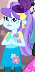 Size: 269x553 | Tagged: safe, screencap, aqua blossom, display of affection, equestria girls, g4, my little pony equestria girls: better together, background human, cropped, female, solo focus