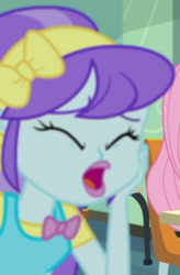 Size: 435x665 | Tagged: safe, screencap, aqua blossom, a little birdie told me, equestria girls, g4, my little pony equestria girls: better together, background human, cropped, op i can't see shit