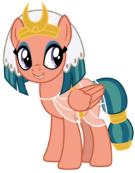 Size: 1700x2163 | Tagged: safe, artist:sketchmcreations, somnambula, pegasus, pony, g4, shadow play, clothes, egyptian headdress, female, headdress, mare, see-through, simple background, smiling, solo, transparent background, vector