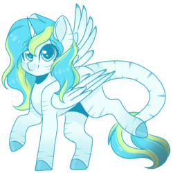 Size: 2048x2048 | Tagged: safe, artist:cinnamontee, oc, oc only, oc:inky, alicorn, pony, female, high res, mare, simple background, solo, transparent background