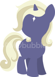 Size: 1024x1431 | Tagged: safe, artist:mobubbles, oc, oc only, oc:stardance, pony, unicorn, blonde, coat markings, facial markings, female, filly, forehead mark, horn, silhouette, simple background, solo, star (coat marking), transparent background, unicorn oc, watermark