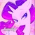 Size: 408x408 | Tagged: safe, artist:sibashen, rarity, pony, unicorn, g4, bedroom eyes, female, mare, solo