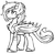 Size: 1714x1672 | Tagged: safe, artist:azure-art-wave, oc, oc only, dracony, hybrid, black and white, grayscale, lineart, male, monochrome, simple background, solo, white background