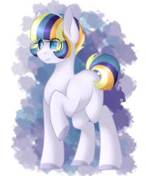 Size: 1750x2100 | Tagged: safe, artist:blocksy-art, oc, oc only, oc:color burst, earth pony, pony, female, mare, raised hoof, solo